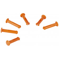 6 goupilles de rechange pour les supports 1011x & 1013x, Orange - ref:10017