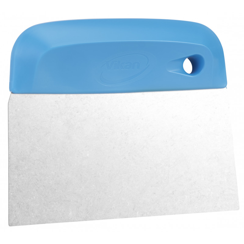 Coupe-Pâte/Racloir, lame en acier inoxydable, flexible, 146 mm, Bleu - ref:40573