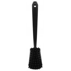 Brosse à main, manche long Vikan, 415 mm, Dur, Noir - ref:41869