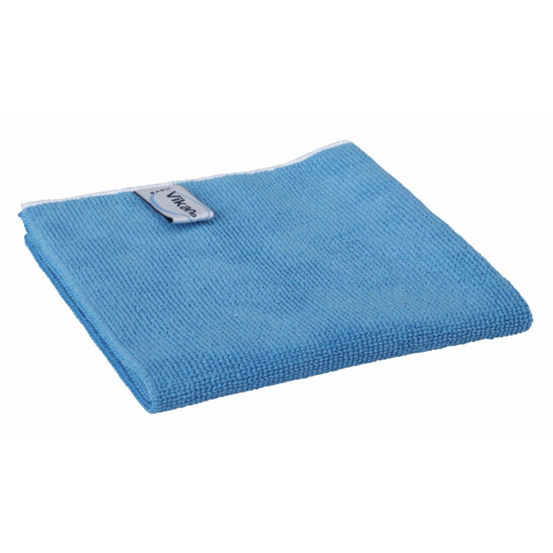 Tissu Basic en microfibres  Vikan, 32 x 32 cm, Bleu - ref:691133