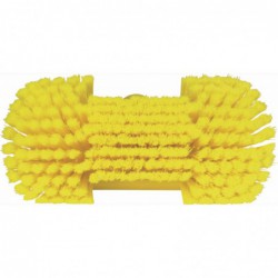 Brosse à passage d'eau, Angle Réglable Vikan, 240 mm, Souple/fleuré, Jaune - ref:70676